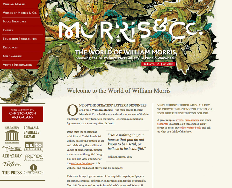 William Morris website